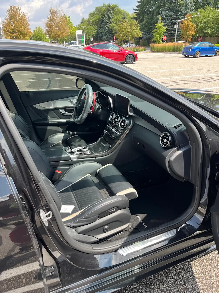 Mercedes interior detailing in Brampton